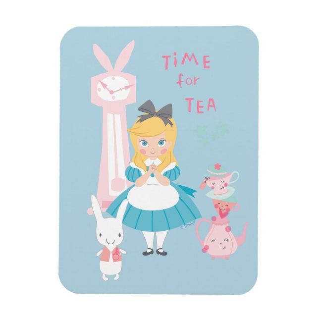 Alice In Wonderland | Time For Tea Magnet (Vertical)