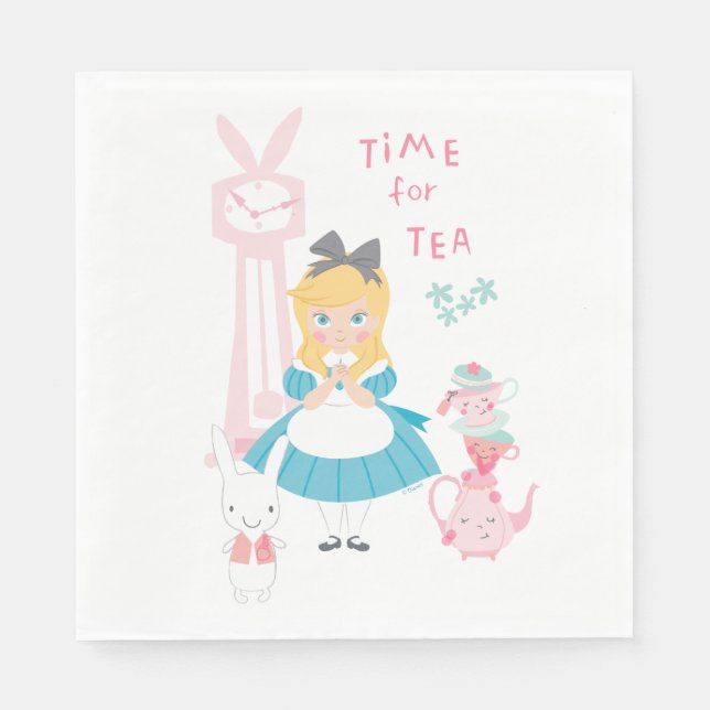 Alice In Wonderland | Time For Tea Napkins (Front)
