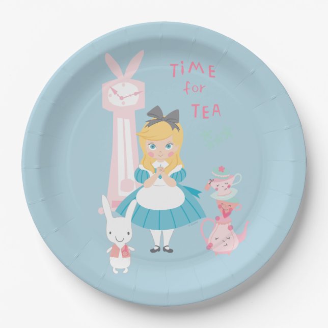 Alice In Wonderland | Time For Tea Paper Plates (Front)