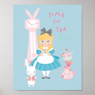 Alice In Wonderland Time For Tea Poster