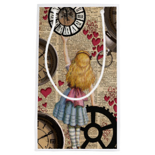 Alice In Wonderland Travelling in Time Small Gift Bag