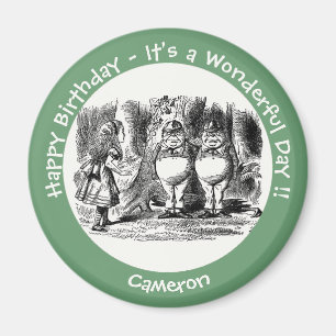 Alice in Wonderland Tweedledum & Tweedledee Party Magnet