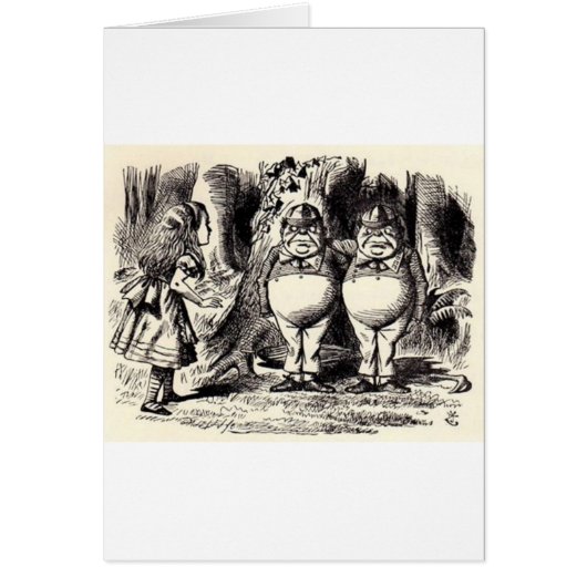 Alice in Wonderland: Twiddle Dee and Twiddle Dum Cards (Front)
