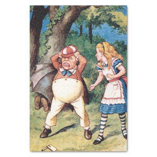 Alice in Wonderland TwiddleDee Dum Decoupage  Tissue Paper