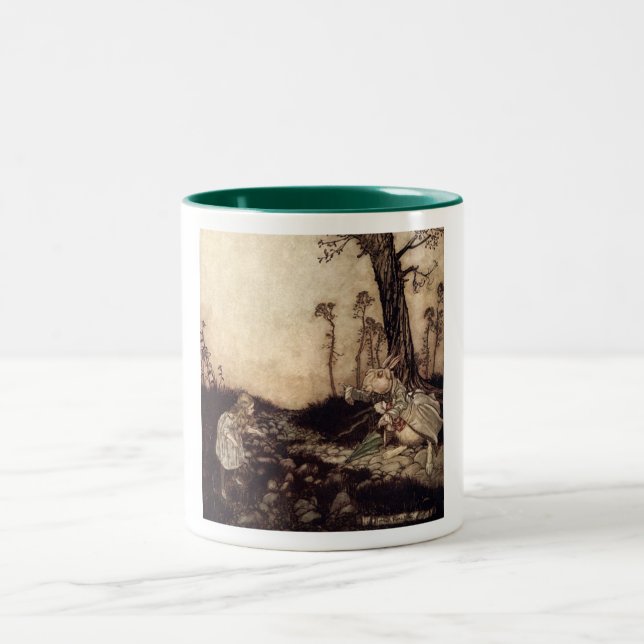 Alice in Wonderland Two-Tone Coffee Mug (Center)