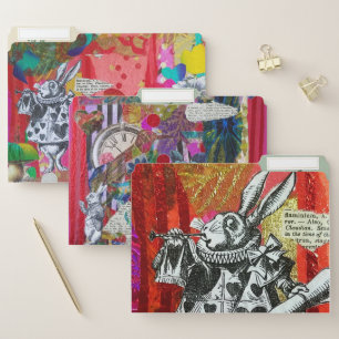 Alice in Wonderland Valentine's Day File Folders
