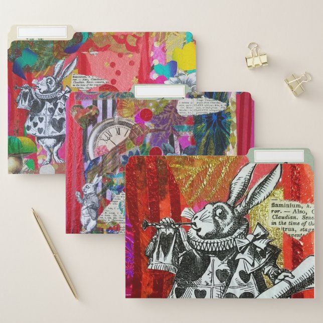 Alice in Wonderland Valentine's Day File Folders (Set)