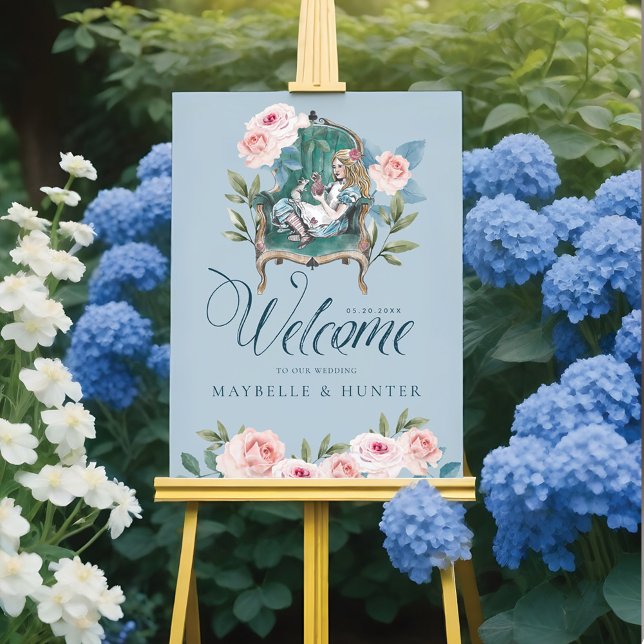 Alice In Wonderland Vintage Chic Storybook Welcome Foam Board (Alice In Wonderland Vintage Chic Storybook Welcome Foam Board)