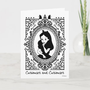 Alice in Wonderland Vintage Christmas Holiday Card