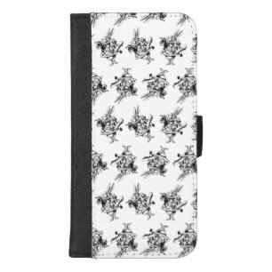 Alice in Wonderland Vintage Herald White Rabbit iPhone 8/7 Plus Wallet Case