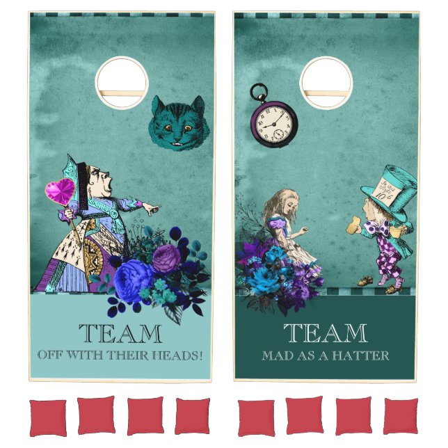 Alice in Wonderland Vintage Illustrations Cornhole Set (Set)