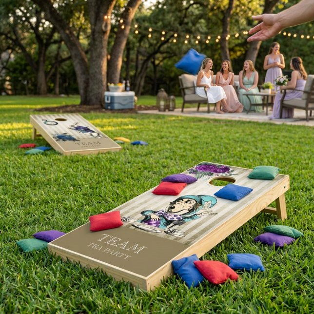 Alice in Wonderland Vintage Illustrations Cornhole Set (Creator Uploaded)