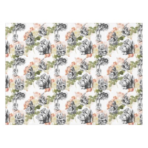 Alice in Wonderland Vintage Roses Table Cloth