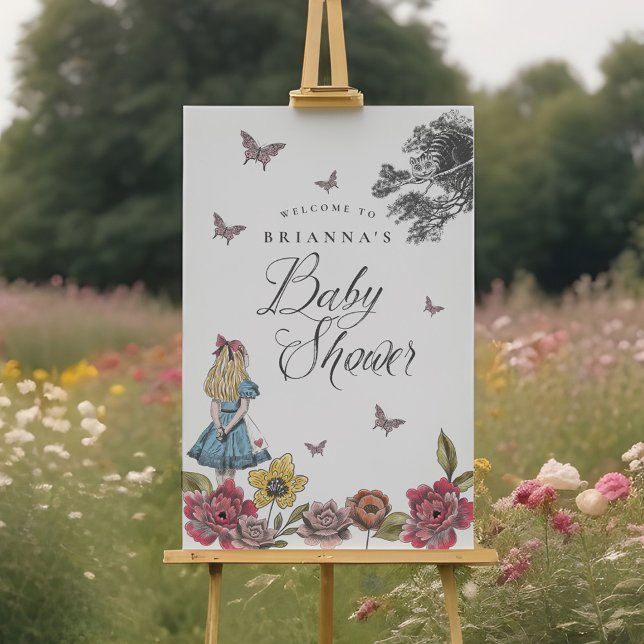 Alice In Wonderland Vintage Story Baby Shower Foam Board (Alice In Wonderland Vintage Story Baby Shower Foam Board)