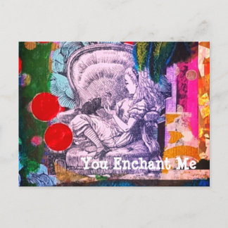 Alice in Wonderland Vintage Style Postcard