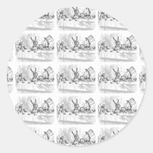 Alice in Wonderland Vintage Tea Party Stickers