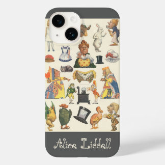 Alice in Wonderland, Vintage Victorian Paper Doll Case-Mate iPhone 14 Case