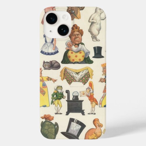 Alice in Wonderland Vintage Victorian Paper Doll Case_Mate iPhone 14 Case