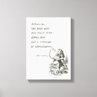 Alice In Wonderland W/Flamingo Adventure Quote