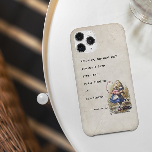 Alice In Wonderland WFlamingo Adventure Quote iPhone 13 Case