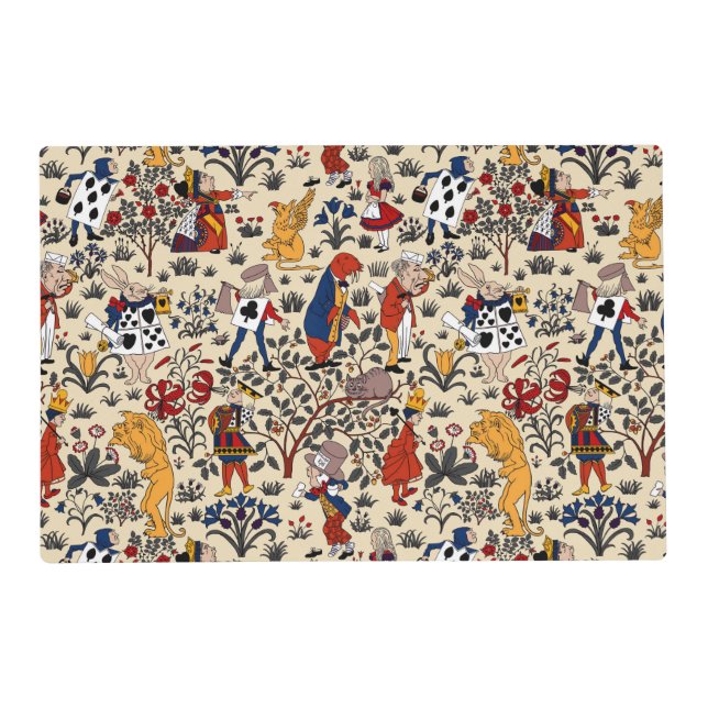 Alice in Wonderland Walrus Carpenter Personalize Placemat (Front)