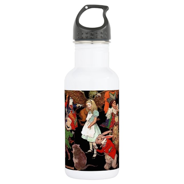 Alice in Wonderland Water Bottle (Front)