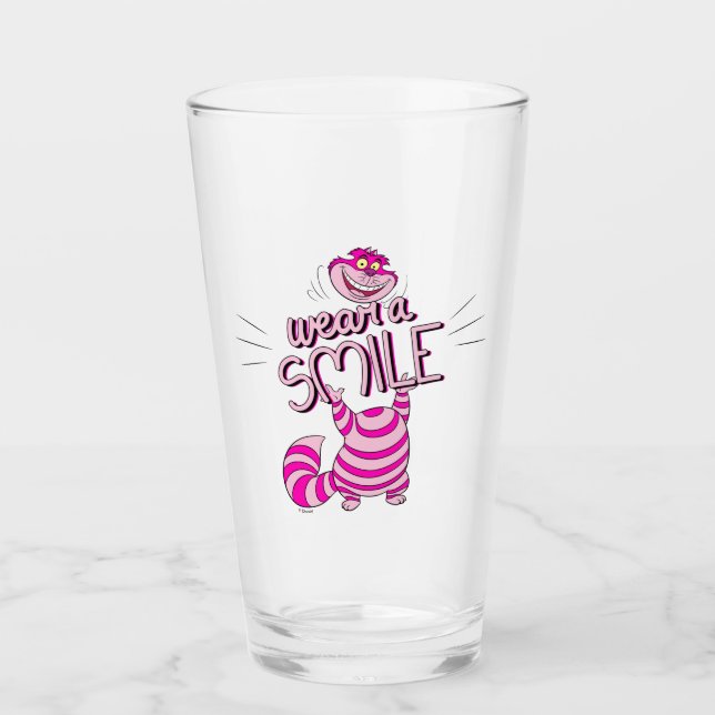 Alice In Wonderland | Wear A Smile Glass (Front)