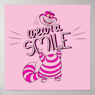 Alice In Wonderland Wear A Smile Poster