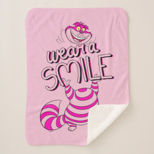 Alice In Wonderland Wear A Smile Sherpa Blanket