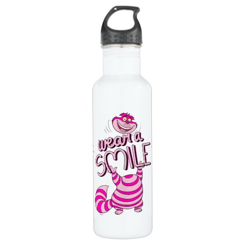 Alice In Wonderland  Wear A Smile Stainless Steel Water Bottle
