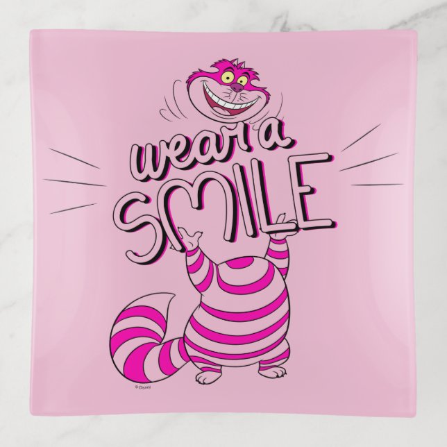 Alice In Wonderland | Wear A Smile Trinket Tray (Front)