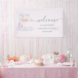 Alice in Wonderland Wedding Banner