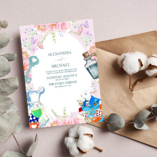 Alice in Wonderland Wedding Invitation