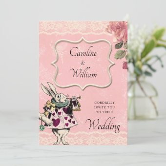 Alice in Wonderland Wedding Invitation | Zazzle