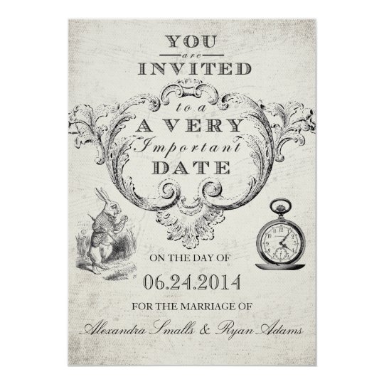 Alice in Wonderland Wedding Invitation | Zazzle.com