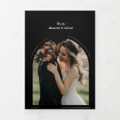 Alice in Wonderland Wedding Tri-Fold Invitation (Cover)