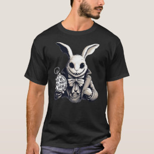 Alice in Wonderland - We're All Mad Here Rabbit Ha T-Shirt