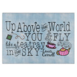 Alice In Wonderland Whimsical Tea Carroll Quote Cutting Board at Zazzle