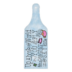 Alice in Wonderland Whimsical Tea Carroll Quote Cutting Board