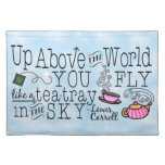 Alice In Wonderland Whimsical Tea Carroll Quote Placemat at Zazzle