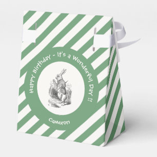 Alice in Wonderland White Rabbit Birthday Party Favor Boxes