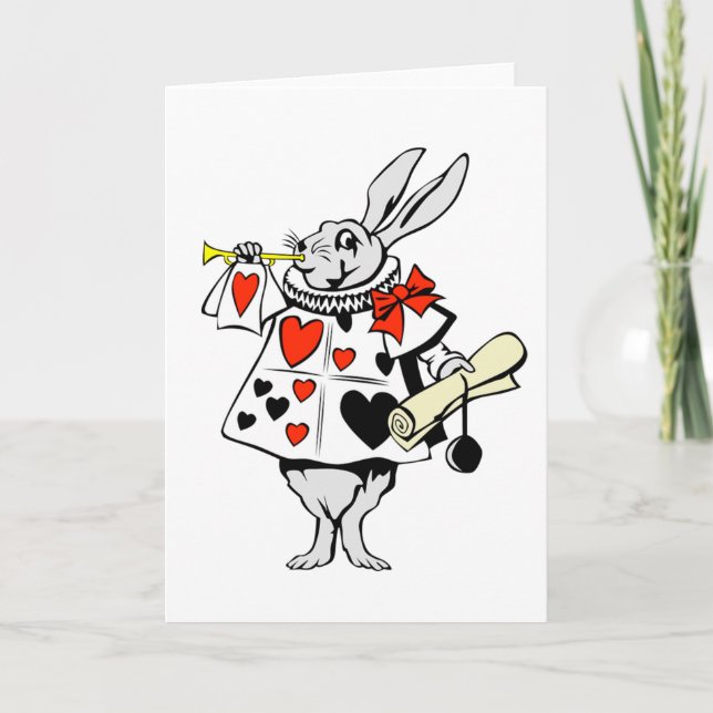 Alice in Wonderland - White Rabbit Card (Front)