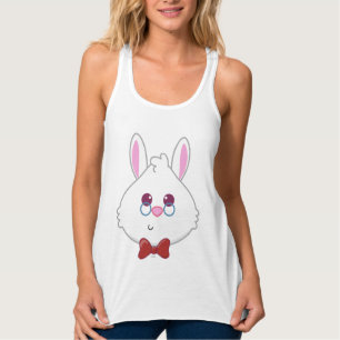 Alice in Wonderland White Rabbit Emoji 2 Tank Top