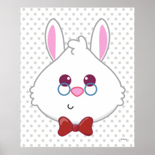 Alice in Wonderland White Rabbit Emoji 3 Poster