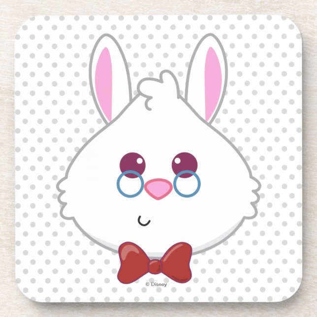 Alice in Wonderland | White Rabbit Emoji Coaster (Front)