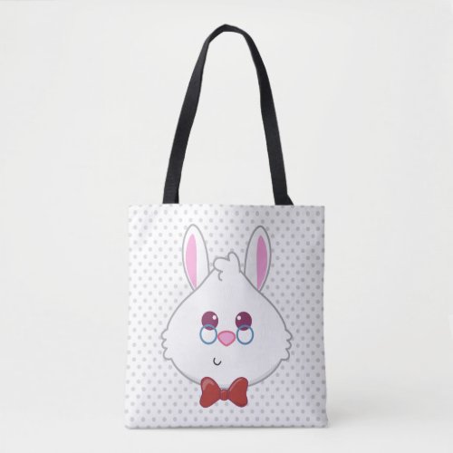 Alice in Wonderland  White Rabbit Emoji Tote Bag