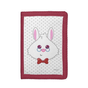 Alice in Wonderland   White Rabbit Emoji Tri-fold Wallet