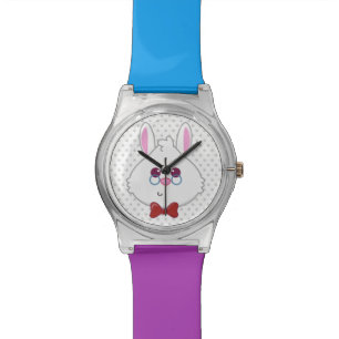 Alice in Wonderland White Rabbit Emoji Wristwatch