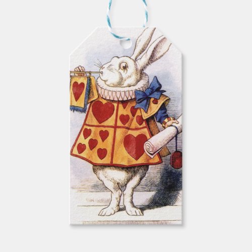 Alice in Wonderland White Rabbit Gift Tags