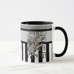 Alice In Wonderland White Rabbit Grunge Mug